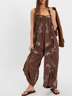 Free people Strawberry Garden Jumpsuit